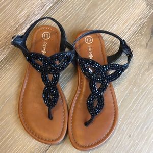 Girl’s Cat & Jack black sandals